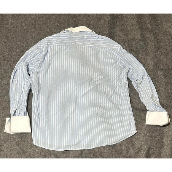 Prague Striped Men's Size 18 34-35 Long Sleeve Shirt - Picture 7 of 7